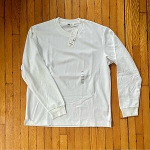 Uniqlo White Long Sleeve Tee